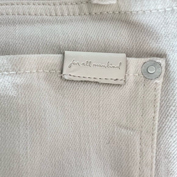 7 For All Mankind Women’s MegaFlare Jeans Size 29 NWT High Rise Clean White Wash - Picture 10 of 16